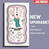 เคส JIUMOO สำหรับ Xiaomi POCO X2 POCO F2 Redmi K30การ์ตูน Little Monster ดีไซน์ใหม่ที่สร้างสรรค์เคสโปร่งใสลายกล้องถ่ายรูปซิลิกาเจลฝาครอบป้องกัน Colour เวฟชายแดนเคสมือถือกันกระแทกแบบใสอ่อน