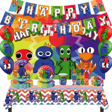 Balloons Friends Birthday Decorations Roblox Rainbow Friends Birthday  Background Rainbow Friends Party Decorations Rainbow Friends Photo Backdrop