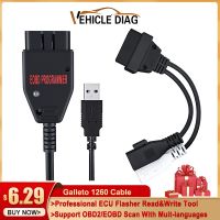 【CW】 2022 Galletto 1260 ECU Chip Tuning Flasher Read amp;Write EOBD OBD2 Scanner Car Diagnotic Muit-languages Improve BHP