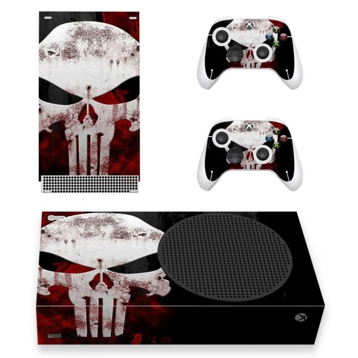 The Skull Skin Sticker Decal Cover for Xbox Series S Console and 2 Controllers Xbox Series Slim Skin Sticker Vinyl