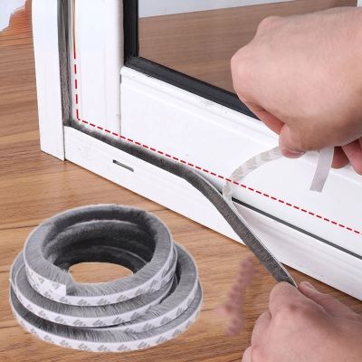 【CW】 5M Self-Adhesive Weather Stripping Strip Sliding Windows Soundproof Weatherstripping Door Filler Sealer