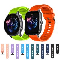 สายนาฬิกาข้อมือสายรัดสร้อยข้อมือซิลิโคนสำหรับ Amazfit GTS 3สายรัดข้อมือสำหรับ Huami Amazfit GTR 3/3 Pro/ 2 2E /Bips/upro/gts 2 Mini