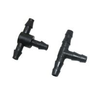 1/4 quot; water tee Connector water splitter 4/7 hose garden irrigation tee barb Drip Irrigation Fittings 50 Pcs