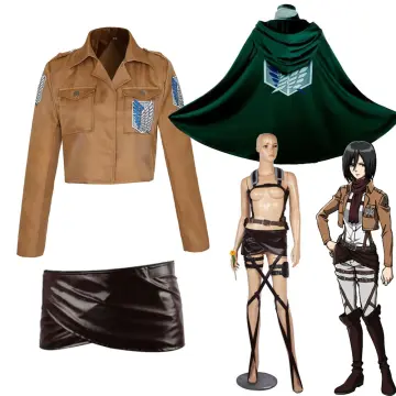 Attack on Titan The Final Season Levi Ackerman Cosplay Costume Wig Cloak  Belt Scouting Legion Cape Red Scarf Shingeki no Kyojin - AliExpress