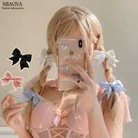 MIAOYA 2 PICs Bow Hair Clip Female Korean Fashion Sweet Braided Hair Accessories Student Gifts Y2K Style Balletcore