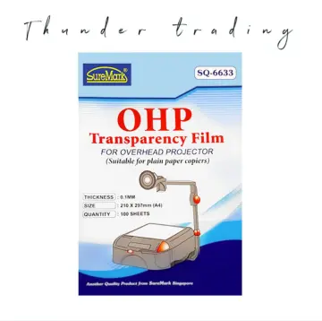 60 Sheets Transparency-Film Paper Clear for Overhead Projector,  Transparencies P