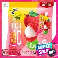 กุมิกุมิเยลลี่วิตามินซีลิ้นจี่150กรัม  แพ็ค 6GUMI GUMI JELLY VITAMIN C LYCHEE 150G PACK 6