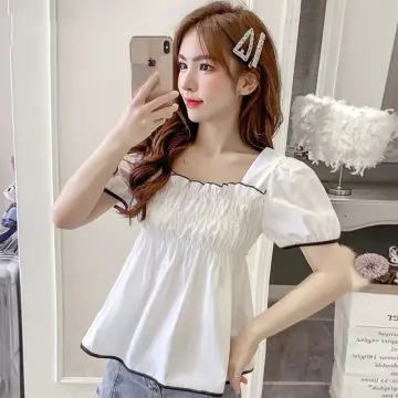 White hot sale leather top