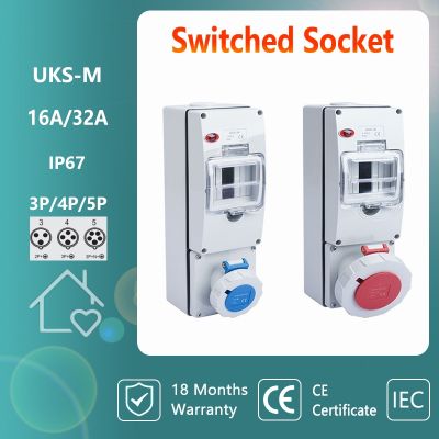 【YF】卐  IP67 Electrical  Switches CEE Socket With Miniature Circuit Protection IP66 Lockable Distribution box