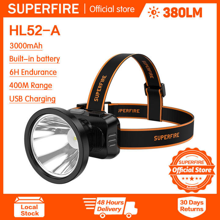 SUPERFIRE HL52A High intensity headlamp Multimode LED Headlight Lazada