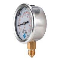 ♧ﺴ❦ Compound Pressure Vacuum Gauge Glycerine Filled -1/10Bar amp; -30xHg 1/4 BSP Bottom B85C