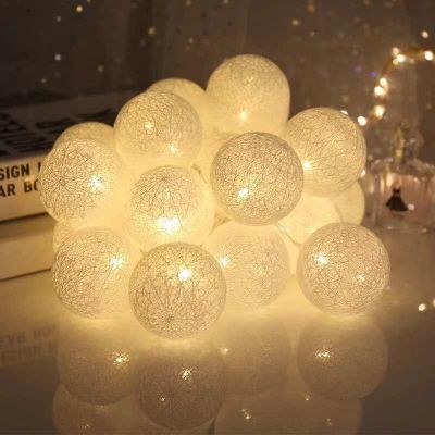 2M Ball LED String Lights Outdoor Ball Chain String Light Fairy Garland Lighting Strings Home Garden Wedding Party Holiday Decor