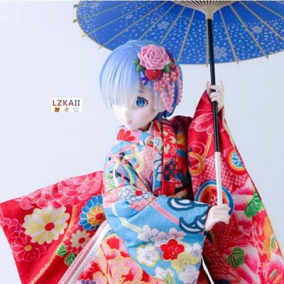 Rem × Re:Life In A Different World From Zero - Kimono Oil Paper Umbrella Ver. ฟิกเกอร์อนิเมะ ขนาด 51 ซม. ของเล่นสําหรับเด็ก x1
