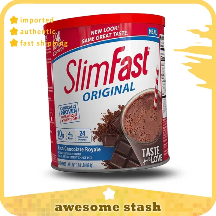 Slim-Fast Meal Replacement Powder, Original Rich Chocolate Royale ...