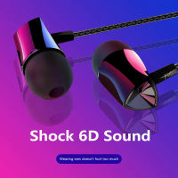 New wired earphone mobile phone 3.5mm subwoofer in-ear headphone with microphone tuning stereo headset for Samsung