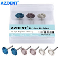 6ชิ้นเซ็ต AZDENT ทันตกรรมยางขัดคอมโพสิตเรซิ่นขัดเพชรระบบ RA Disc ชุด14มม. ล้อเกลียว Flex Burs เครื่องมือ