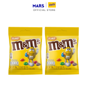 Quà tặng Combo 2 gói kẹo Sô Cô La đậu phộng M&M S gói 90g