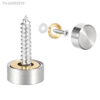 ☃ 2/4/8pcs 10mm 12mm 14mm 18mm 22mm 25mm Mirror Screws Decorative Caps Cover Nails Brushed Stainless Steel