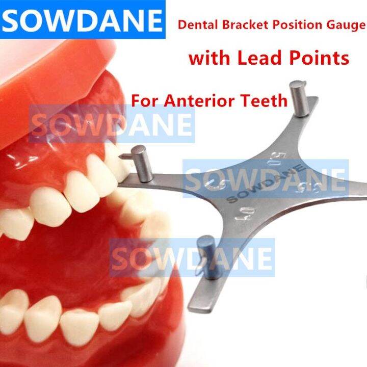 Dental Orthodontic Bracket Position Gauge with Lead Points High