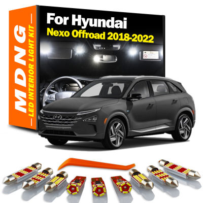 MDNG 7ชิ้น C An BUS LED ชุดไฟภายในสำหรับ Hyundai Nexo ออฟโร้ด2018 2019 2020 2021 2022รถยนต์หลอดไฟ Led ไม่มีข้อผิดพลาดอุปกรณ์เสริม
