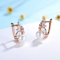 Kuololit 585 Natural Freshwater Pearl Clip Earrings 925 Sterling Silver Earrings for Women Korean Earings Fine Jewelry Gift