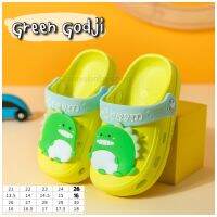 Newรองเท้าหัวโตรัดส้นน่ารักๆ ◤สี Green Godji ◢ งอได้ เบาสบาย รองเท้าเด็กรัดส้น รองเท้ายาง รองเท้าเด็กผู้หญิง รองเท้าเด็กผู้ชาย รองเท้าเด็ก