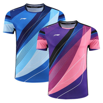 2023 New Badminton Sports T-shirt Competition Training Short-sleeve Breathable Quick Dry Jersey 22047
