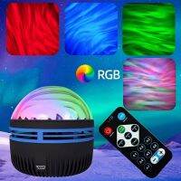 ┇◎ LED Water Pattern Starry Sky Light With 7Color Aurora Projection Light USB Plug-in KTV Hotel Night Light Holiday Gifts