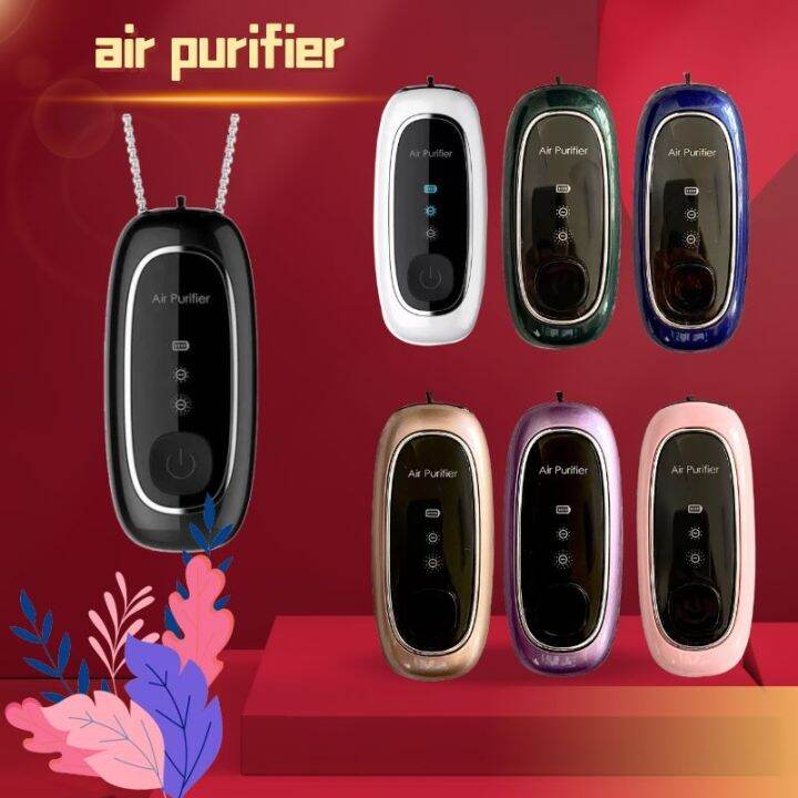 2021 Upgraded Wearable Air Purifier Necklace Mini Personal Portable Air Freshener Ionizer 5213