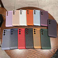 เคสโทรศัพท์ PC แบบแข็งกระจายความร้อนสำหรับ Samsung Galaxy S21 S22บวกพิเศษ S23ในตัวฟิล์มกระจกติดเลนส์เคสป้องกันครอบคลุมเต็มรูปแบบ