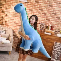 ตุ๊กตาตุ๊กตาไดโนเสาร์ของเล่นนุ่มหมอนนุ่ม Diplodocus จำลองขนาดยักษ์150ซม. ตุ๊กตา Boneka Mainan น่ารักของขวัญวันเกิดสำหรับเด็กผู้ชาย