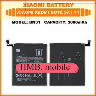 แบตเตอรี่ แท้ Original Xiaomi Redmi Note 5a | Y1 | Battery Model BN31 | 3000mAh แบต ส่งตรงจาก กทม. รับประกัน 3เดือน