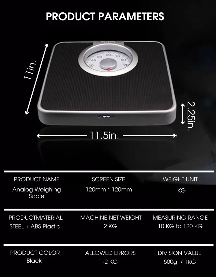 EMBRACE PH High Quality Mechanical Weighing Scale Analog Weighing Scale  Human Scale Timbangan, Mechanical Weighing Human Rotating Dial Scale Daily  or Regular Weight Measurement Portable and Easy to Clean Very Accurate  Measurement