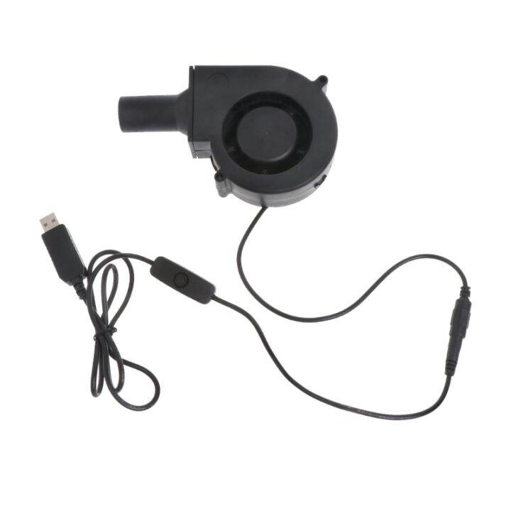 Univesal USB 5V BBQ Fan Grills Fan 12V Cooking Blower with ON/OFF