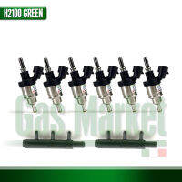 HANA H2001 GREEN/RED 12V Injector Set 6 Cyl – Hose Type