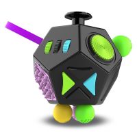 【LZ】๑☈☾  EDC Hand For Autism ADHD Anxiety Relief Focus Kids 12 Sides Anti-Stress Magic Stress Fidget Toys