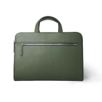 กระเป๋าใส่แล็ปท็อป หนังวัวแท้ สีเขียว Kobe Bag - Green