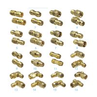 1pcs Connector SMA RP SMA to SMA RP SMA Male Plug amp; Female Jack RF Coaxial Adapter Wire Terminal Brass
