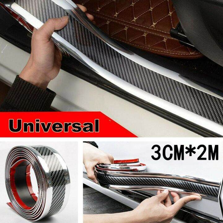 3cmx2m Car Side Skirt Door Bottom Edge Guard Strip Anticollision