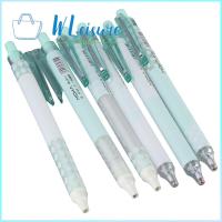 DIDI - HL ปากกาพลาสติกกล่องดินสอสีฟ้าสีเขียวหมึกดำ6ชิ้นปากกาหมึกเจลสำนักงาน