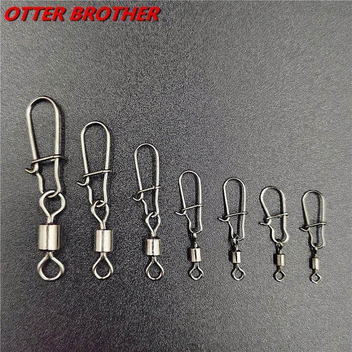 50pcs-lot-1-14-carp-fishing-accessories-connector-pin-bearing-rolling-swivel-stainless-steel-snap-fishhook-lure-swivels-tackle