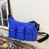 Simple Style Nylon Shoulder Bags for Women Casual Crossbody Bag Purse Fashion Multi-pocket Messenger Handbag Bolsa Feminina