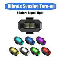 NEW! Vibrate Sensing Turn-on Universal LED Anti-collision Warning Light 7 Colors Signal Light Indicator For Motorcycle Drone