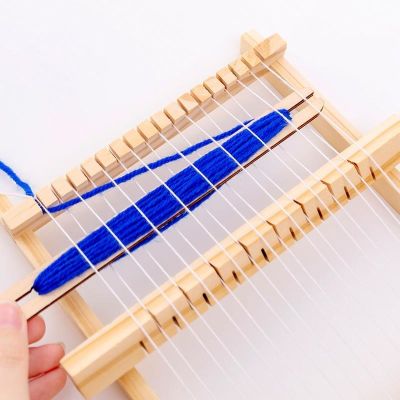 ↂ Wooden Loom Knitting Machine Weaving Loom Frame DIY Knitted Toys Wool Weaving Loom Handcraft Household Wooden Knitting Tools