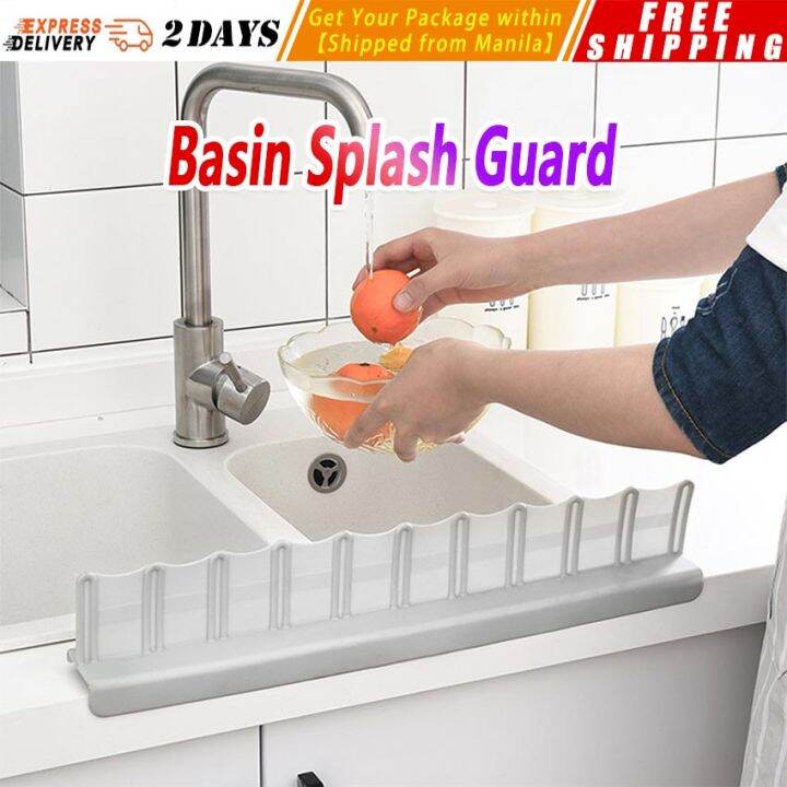 【Basin Splash Guard】Kitchen Sink Water Splash Guards With Sucker
