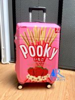 RARIN ผ้าคลุมกระเป๋าเดินทาง ลาย Pooky Pink Size M ( 24 - 26 นิ้ว )