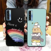 Silicone Shockproof Phone Case For TCL 20S/20 5G/20L/20L+ Full wrap Anti-dust New Arrival Cute Cartoon armor case TPU