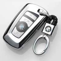 LASAN TPU + หุ้มกุญแจรถ BMW,จี้พวงกุญแจโลหะผสม Benz,ที่ใส่กุญแจ,แหวนพวงกุญแจ,เคส Keyfob สำหรับ BMW 3 Series-320Li/เก่า5 Series-523Li / X3/X4-116i