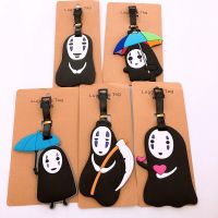 【DT】 hot  Cartoon No Face Man Travel Accessories Luggage Tag Silica Gel Suitcase ID Addres Holder Baggage Boarding Tag Portable Label