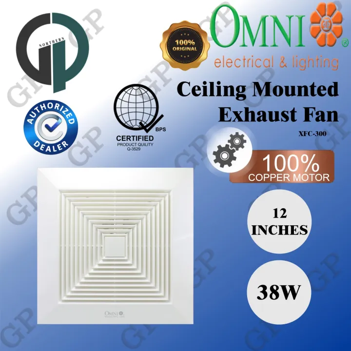 OMNI CEILING MOUNTED EXHAUST FAN 12" ( XFC30012" ) GPNorthern